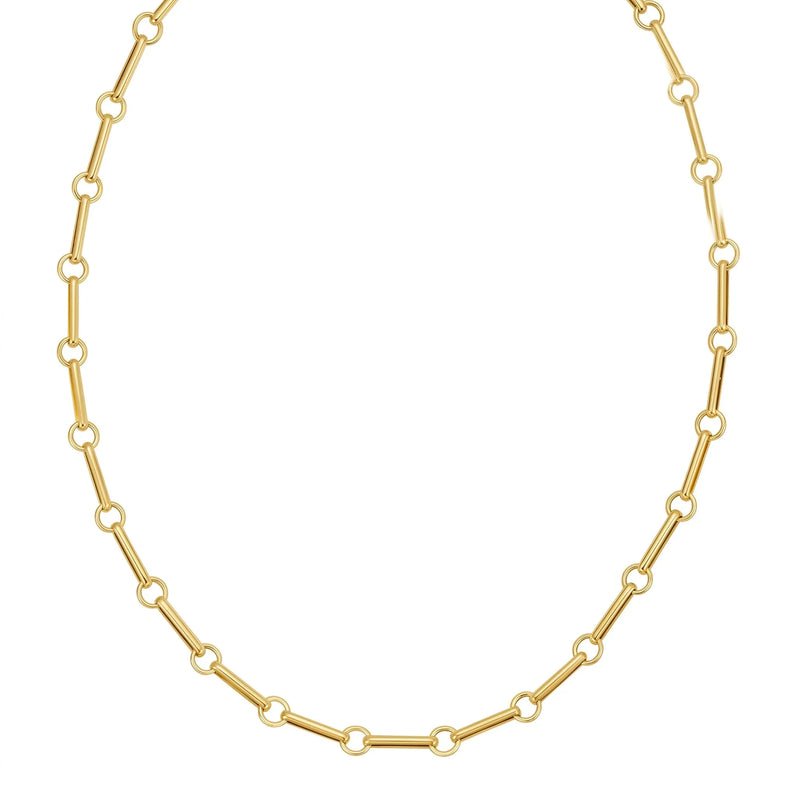 Géométrie du Pont Neuf, Gold Rectilinear Chain Necklace