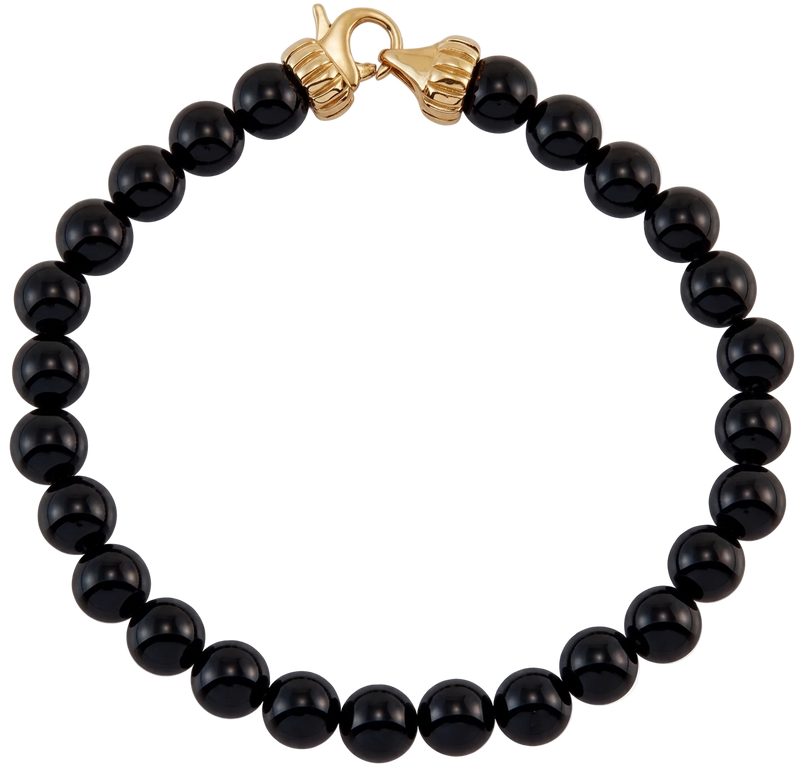 Onyx Bead Bracelet