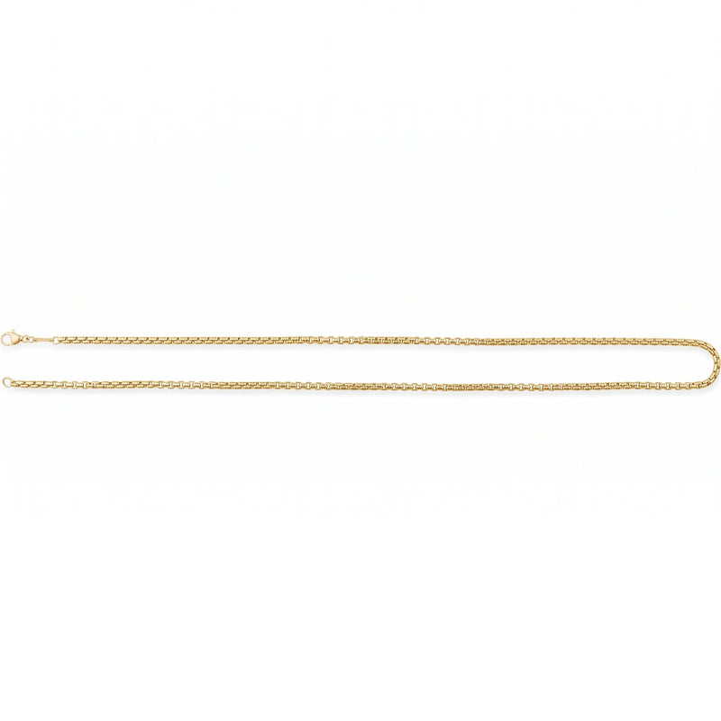 L'Ombre des Tuileries, White Gold Box Chain Necklace
