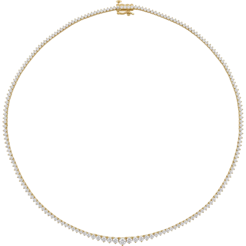Lumière de Giverny, Diamond Graduated Tennis Necklace