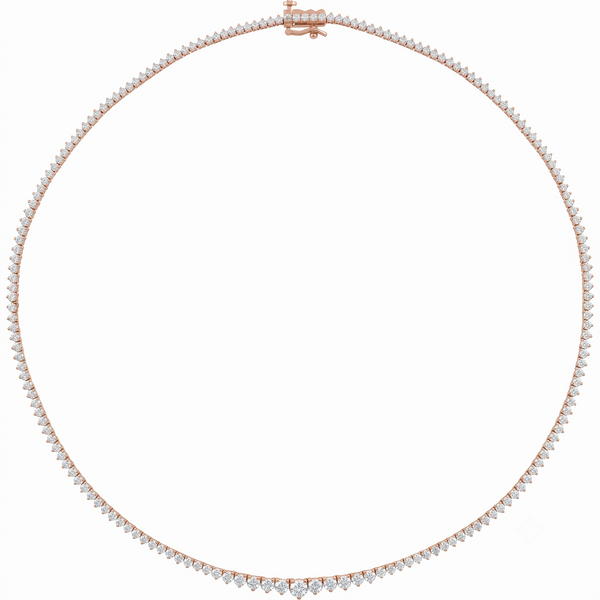 Lumière de Giverny, Diamond Graduated Tennis Necklace