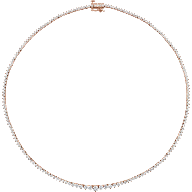 Lumière de Giverny, Diamond Graduated Tennis Necklace