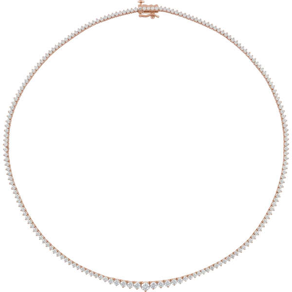 Lumière de Giverny, Diamond Graduated Tennis Necklace