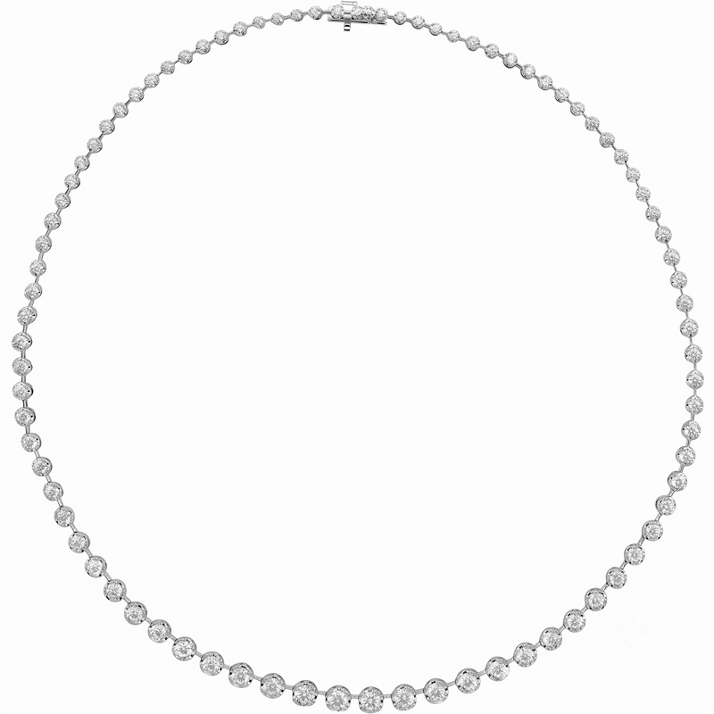 La Ligne Diamond Line Necklace 16"