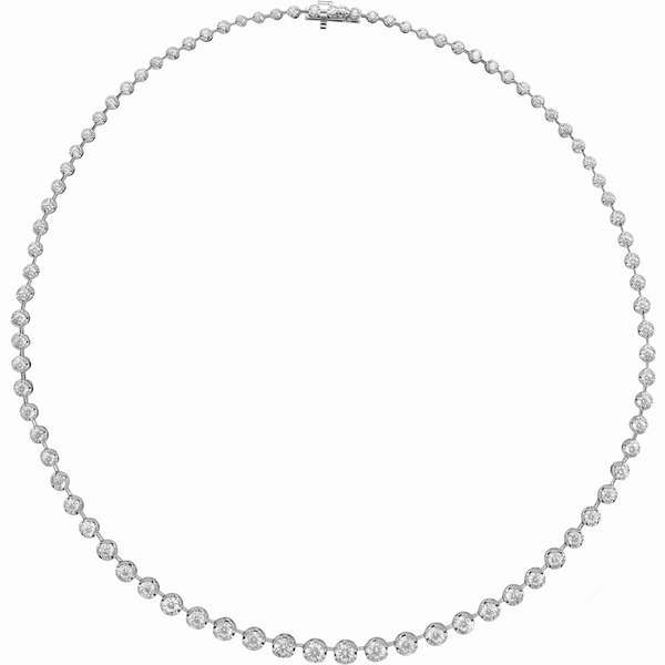 La Ligne Diamond Line Necklace 16"
