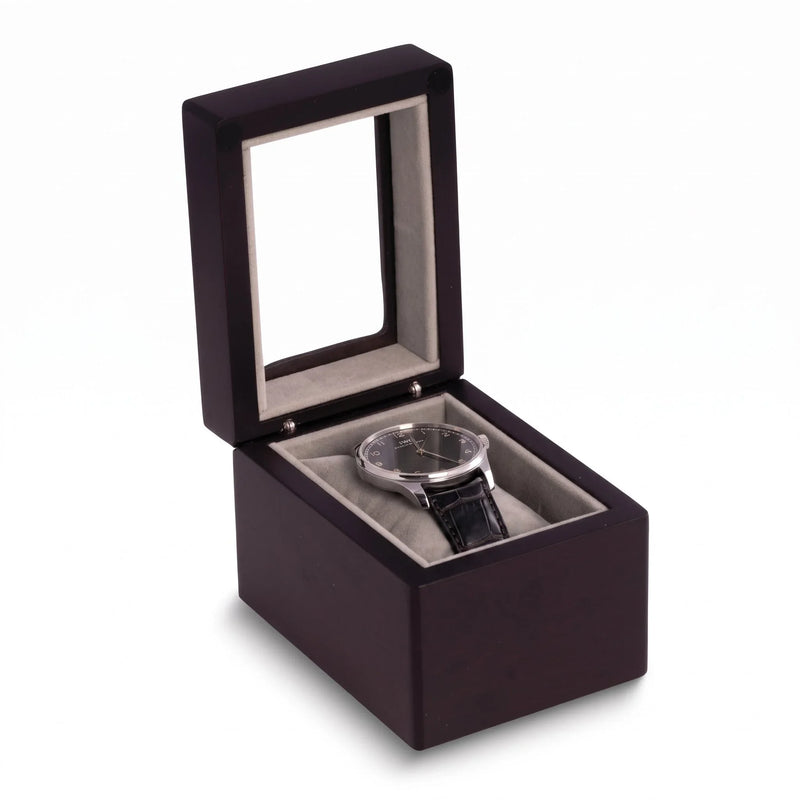 L'Unique Boitier, Matte Black Wood Watch Display Box