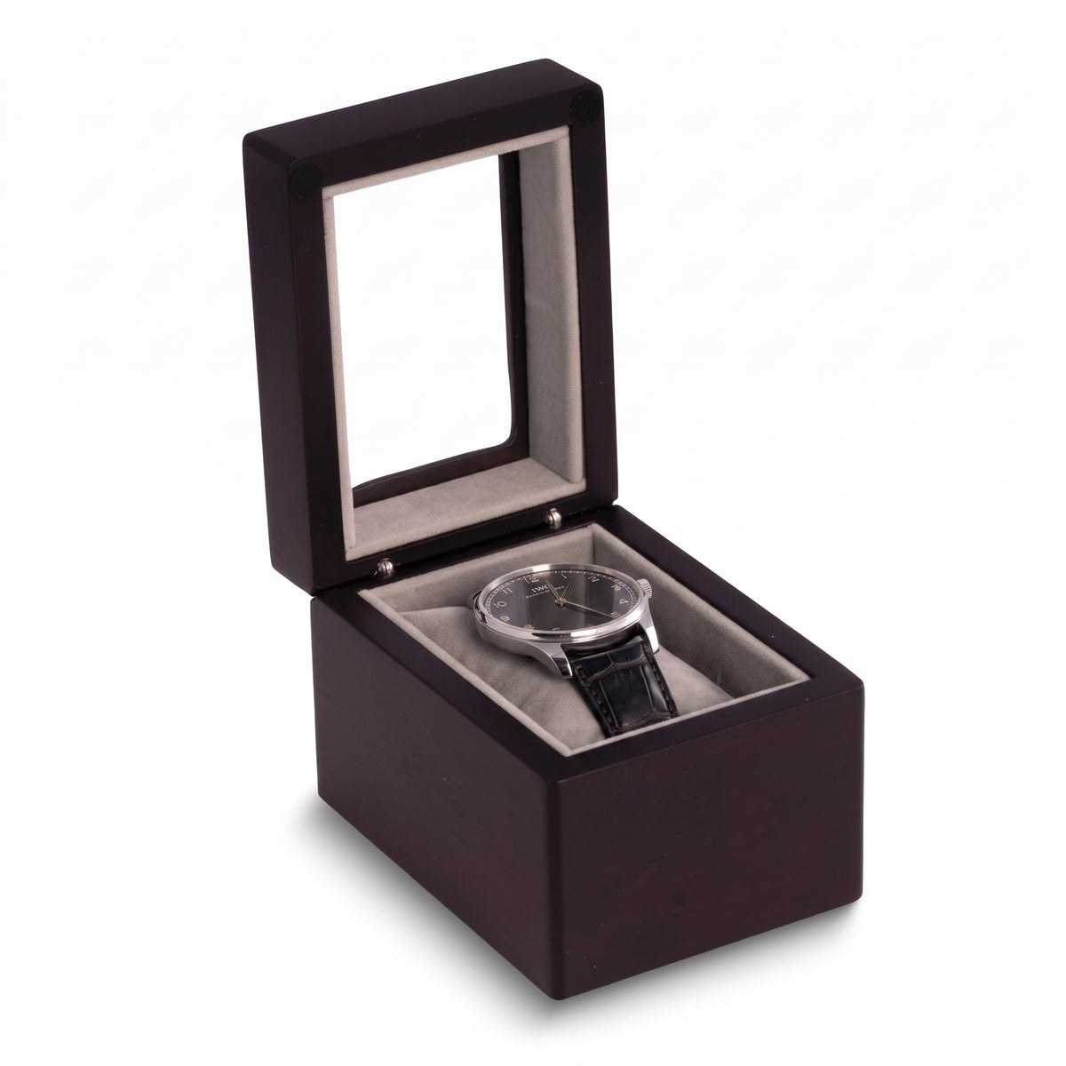 L'Unique Boitier, Matte Black Wood Watch Display Box