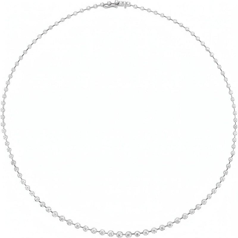 Lumière du Vendôme, White Gold Diamond Tennis Necklace