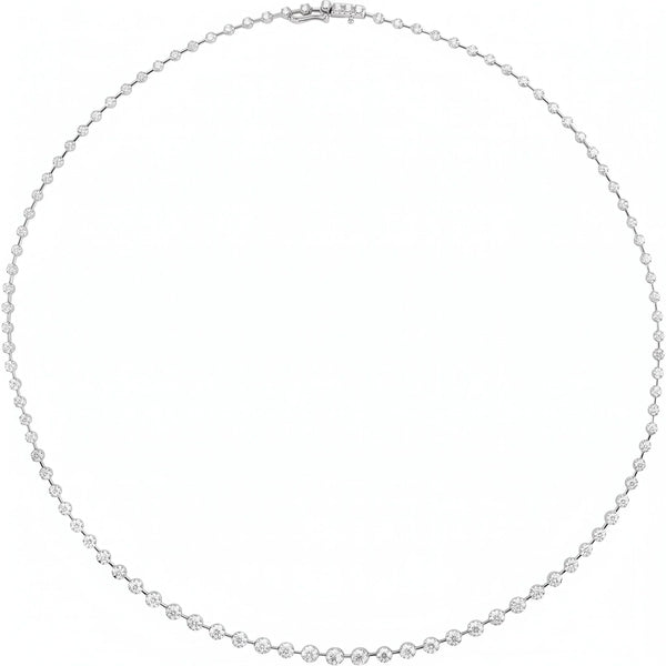 Lumière du Vendôme, White Gold Diamond Tennis Necklace