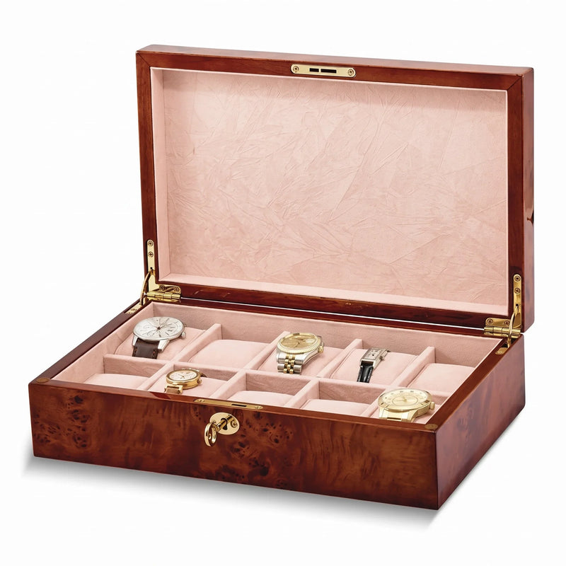 L'Écrin de Versailles, Burlwood Watch Presentation Case