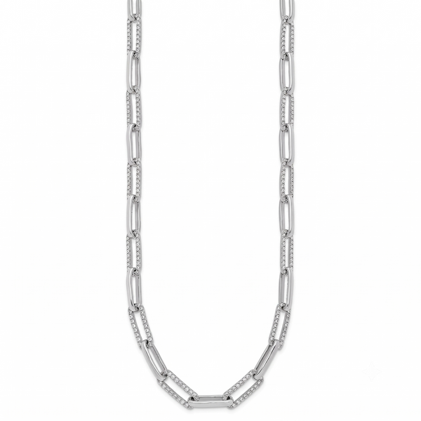 Étincelle de Montmartre, Diamond Paperclip Necklace