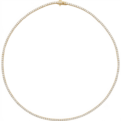 Classic Diamond Tennis Necklace 5 7/8 CTW Line 16