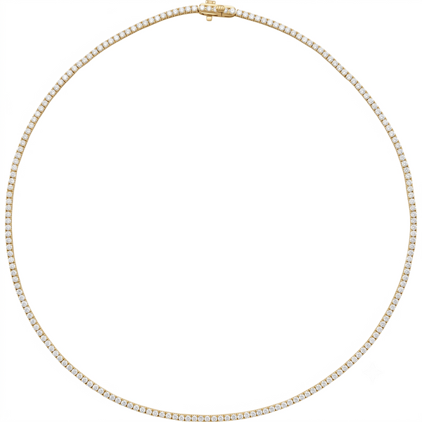 Classic Diamond Tennis Necklace 5 7/8 CTW Line 16"