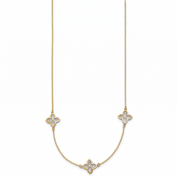 Lumière de Biarritz, Gold Diamond Clover Necklace