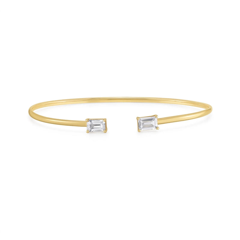 Lumière de Place Vendôme, White Topaz & Gold Bangle