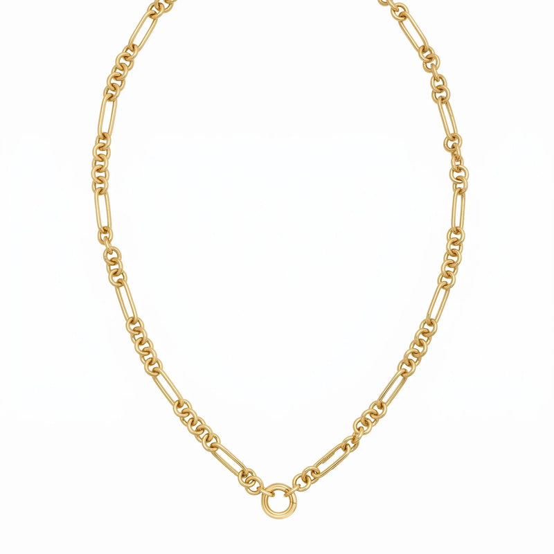 L'Éclat de Versailles, 14K Gold Figaro Link Necklace