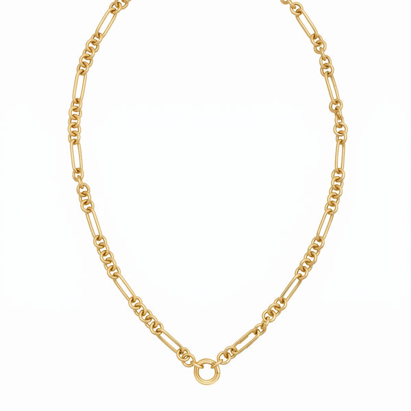 L'Éclat de Versailles, 14K Gold Figaro Link Necklace
