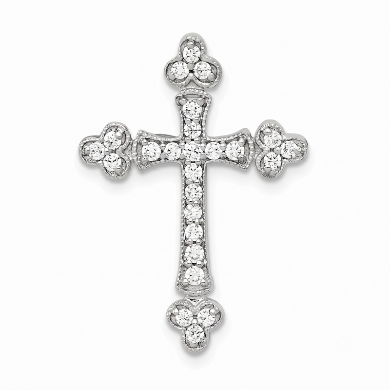 La Sainte Croix, White Gold Diamond Cross Pendant