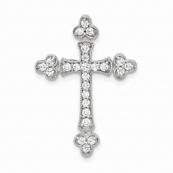 La Sainte Croix, White Gold Diamond Cross Pendant