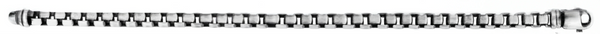 L'Ombre de Versailles, Sterling Silver Box Link Bracelet