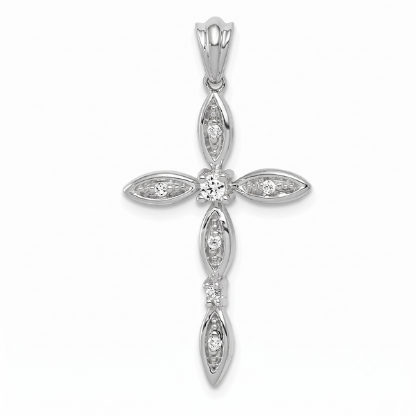 Lumière de la Sainte-Chapelle, Diamond Cross Pendant