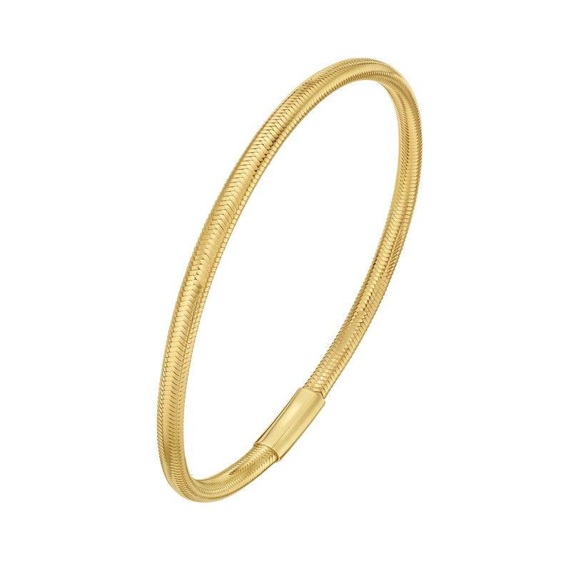 Torsade de Versailles, Yellow Gold Flexible Mesh Bangle