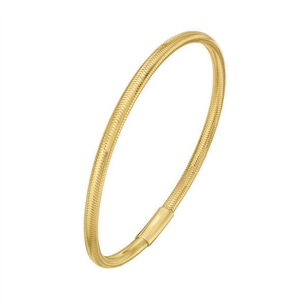Torsade de Versailles, Yellow Gold Flexible Mesh Bangle