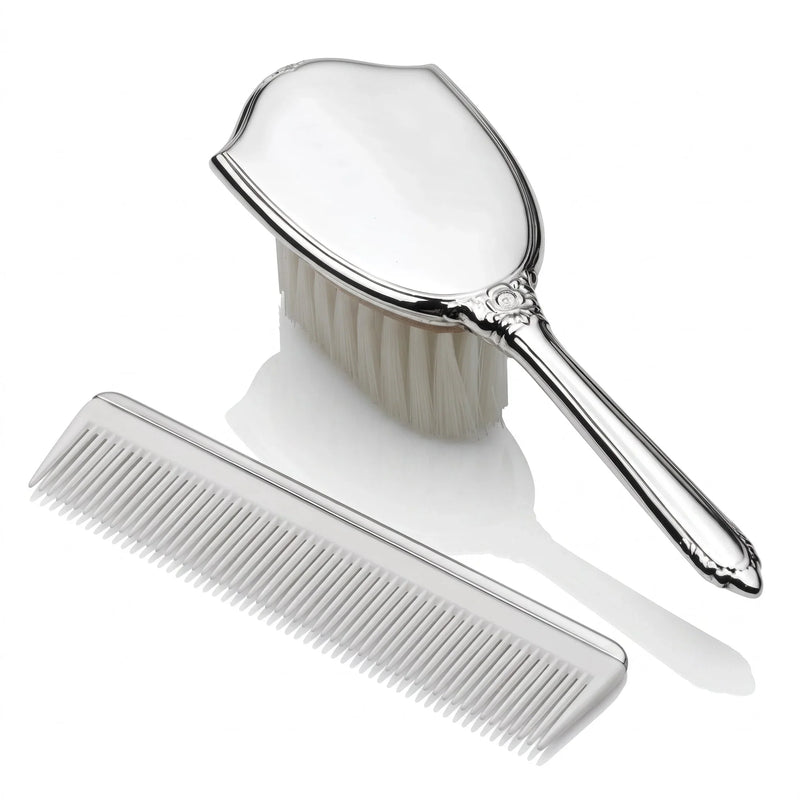 Éclat de Versailles, Pewter Hair Brush and Comb Set