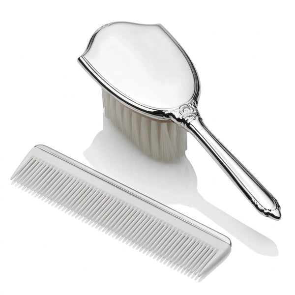 Éclat de Versailles, Pewter Hair Brush and Comb Set