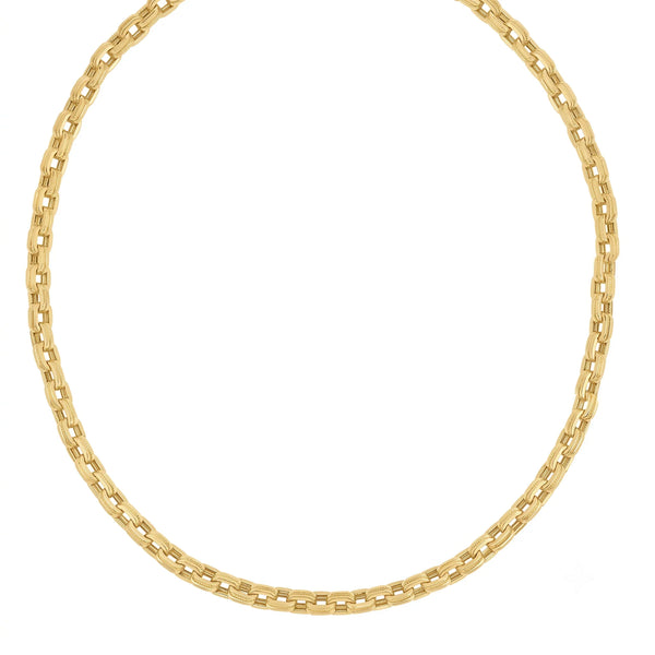 Reflet d'Élysée, 14K Gold Bold Link Chain Men's Necklace