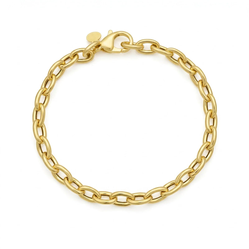 La Chaîne du Pont-Neuf, 14K Gold Rolo Link Bracelet