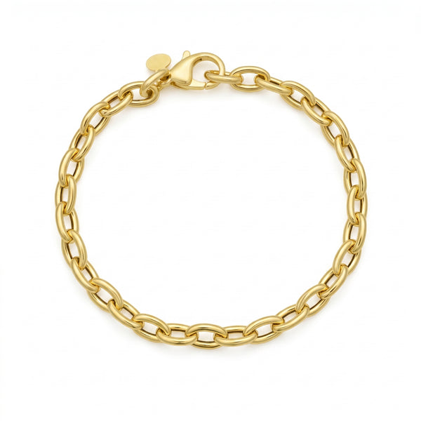La Chaîne du Pont-Neuf, 14K Gold Rolo Link Bracelet