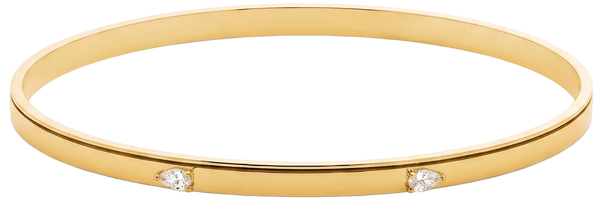 Champagne Diamond-Set Bangle Bracelet