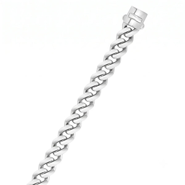 Lumière de Saint-Germain, White Gold Cuban Chain Necklace
