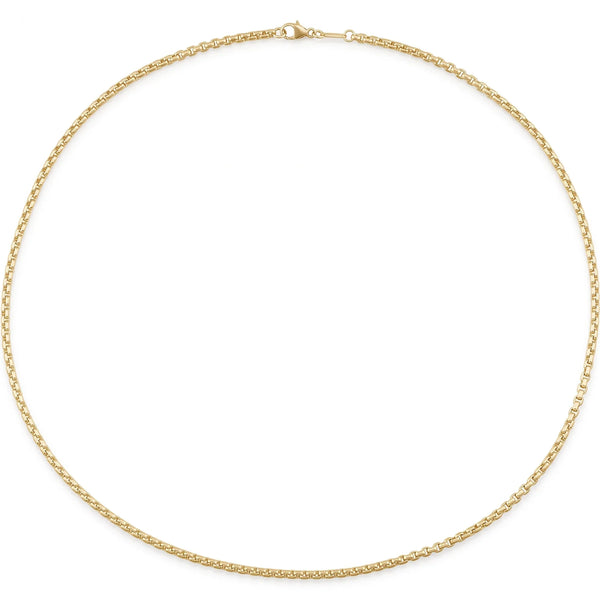 L'Ombre des Tuileries, White Gold Box Chain Necklace