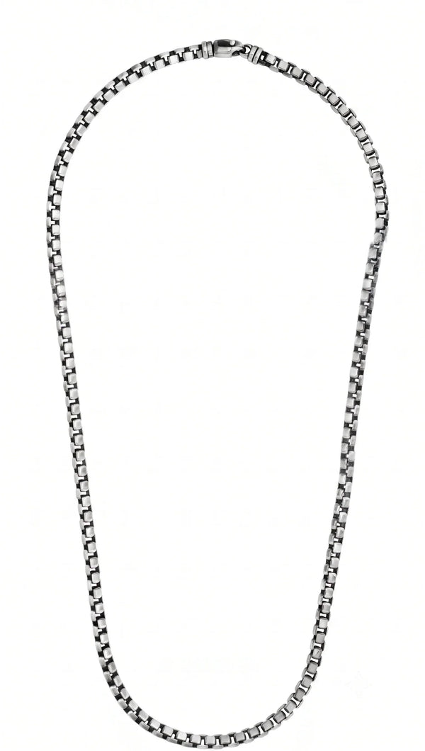 Éclat de Versailles, Sterling Silver Box Chain Necklace