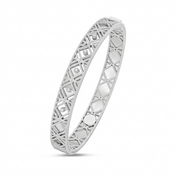 Rayon de Fontainebleau, White Gold Diamond Bracelet