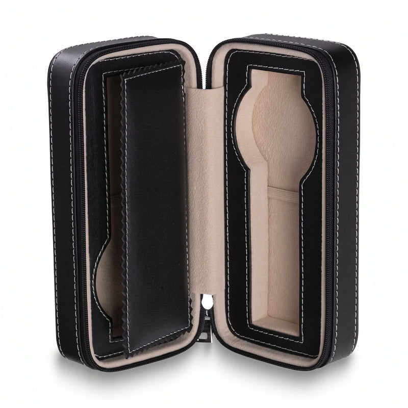 L'Étui de Chevilly, Leather & Velour Watch Travel Case