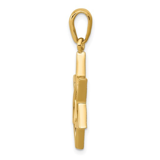 L'Etoile, Medium Yellow Gold Star of David Pendant