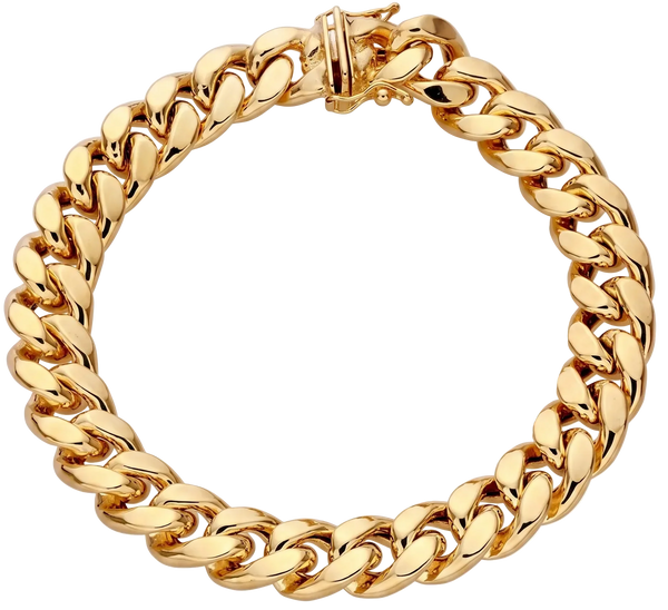 Lumière de Biarritz, 14K Gold Cuban Chain Bracelet
