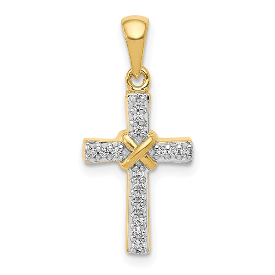 La Croix, Diamond Latin Cross Pendant