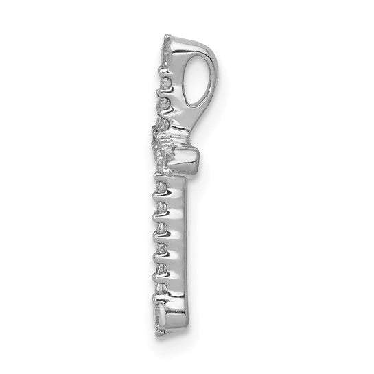 Diamond Cross Chain Slide Pendant