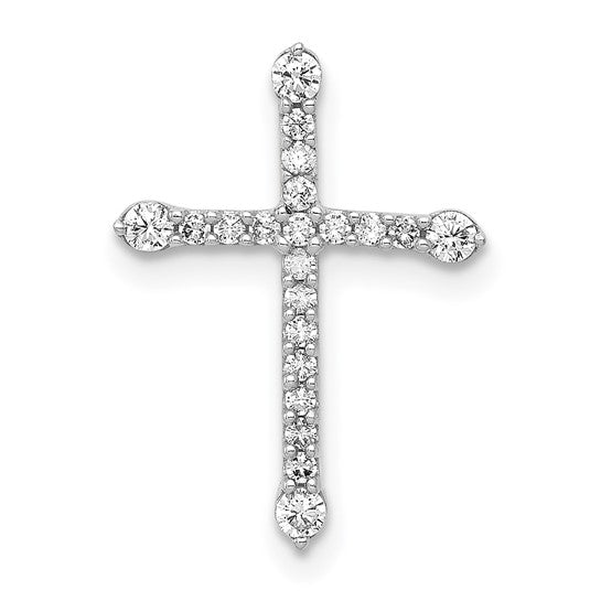 Diamond Cross Chain Slide Pendant