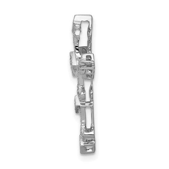 Diamond Filigree Cross Chain Pendant
