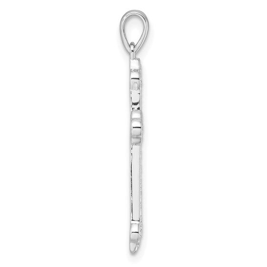 Les Diamants, White Gold Diamond Cross Pendant