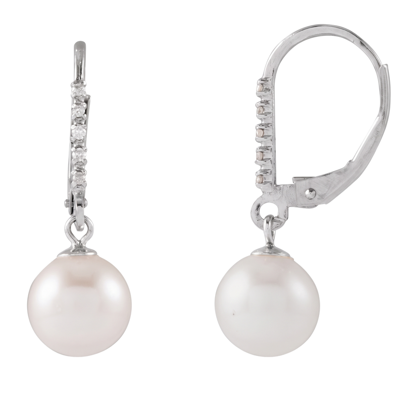 Rosée de Montmartre, Pearl & Diamond Drop Earrings