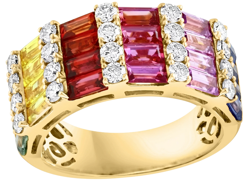 L’Impressionniste, Multi-Color Rainbow Ring