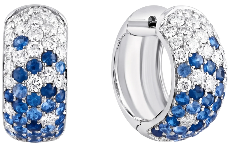 Éclat d'Azur, Sapphire & Diamonds Earrings
