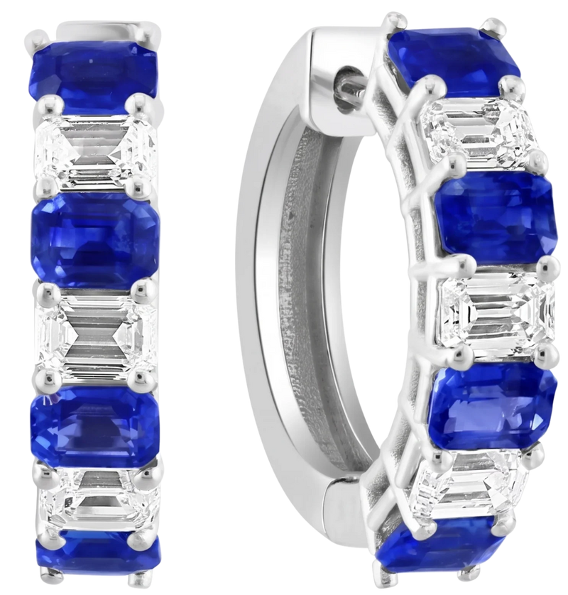 Azur de Bagatelle, Sapphire & Diamonds Earrings