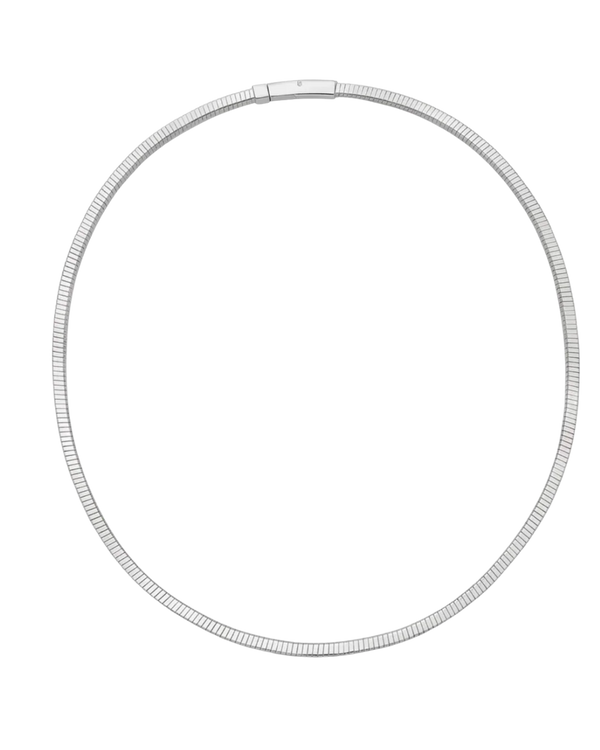 Éclat Du Pont Des Arts, Sterling Silver Square Link Necklace